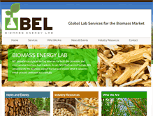 Tablet Screenshot of biomassenergylab.com